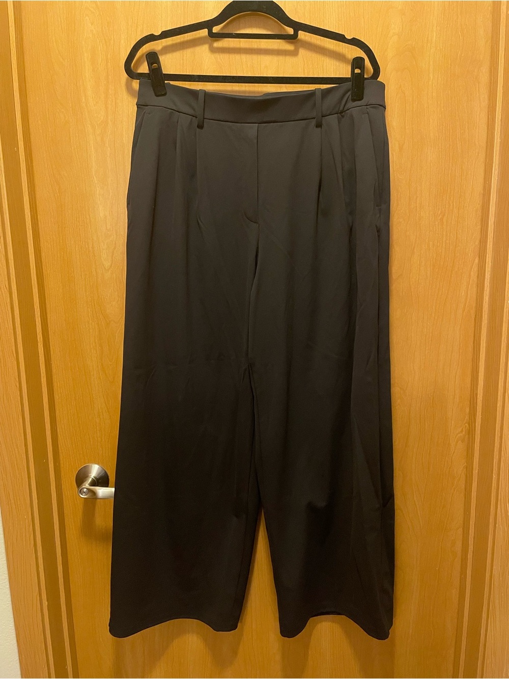lululemon athletica Black Wide-Leg Dress Pants